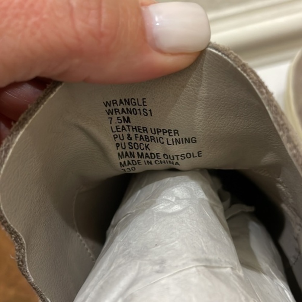 Steve Madden Taupe Suede Wrangle Booties - Picture 4 of 6